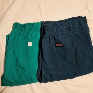 2 Pair Women's Scrub Pants Cherokee XS  Uniform Advantage Size Small